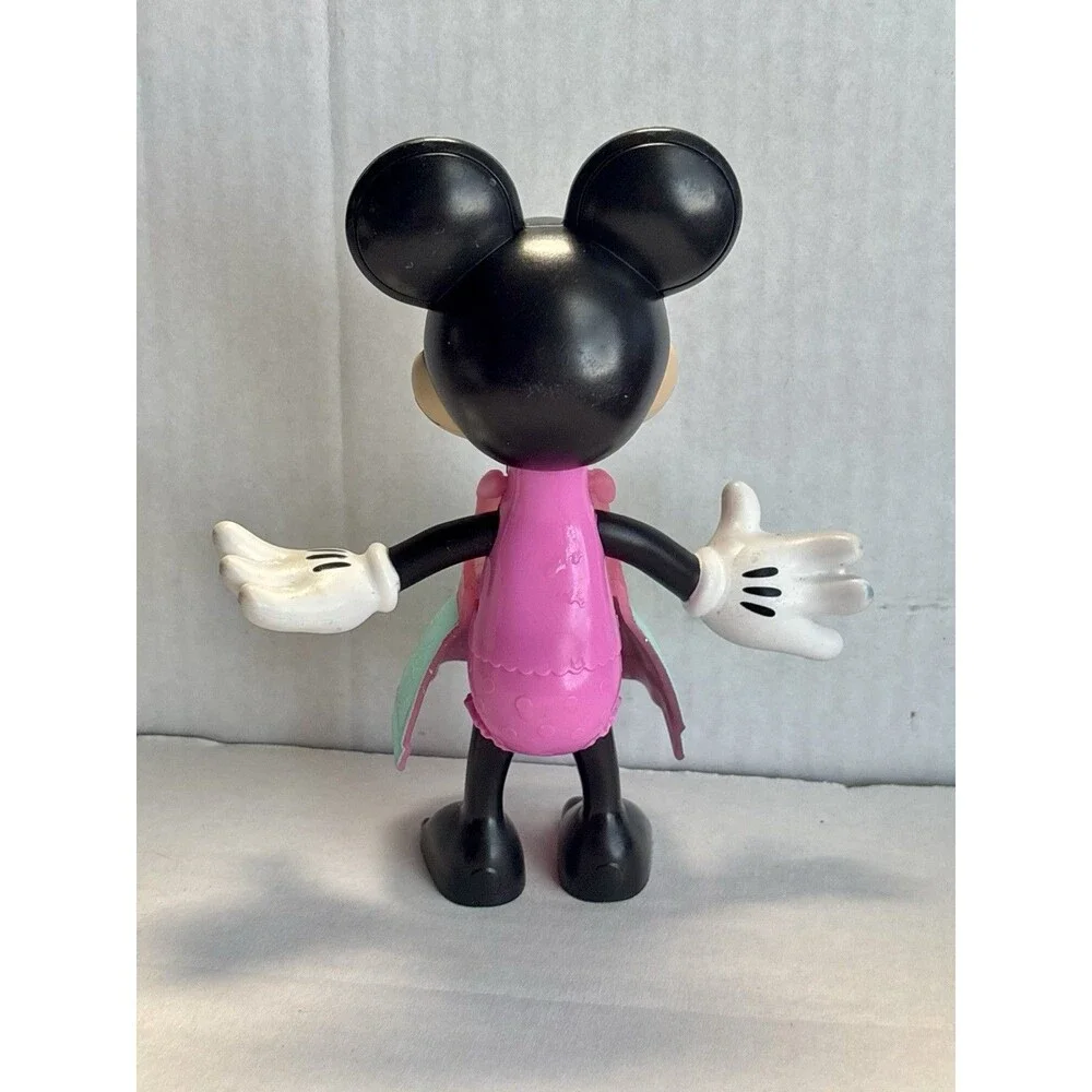 Disney Minnie Mouse Figurine Toy Figure Pink Top Teal Skirt 6